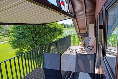 Balkon mit herrlichem Ausblick